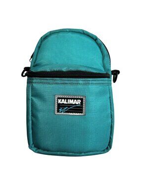 Kalimar Vintage 90s Small Teal Shoulder Nylon Camera Pouch Bag, No Straps